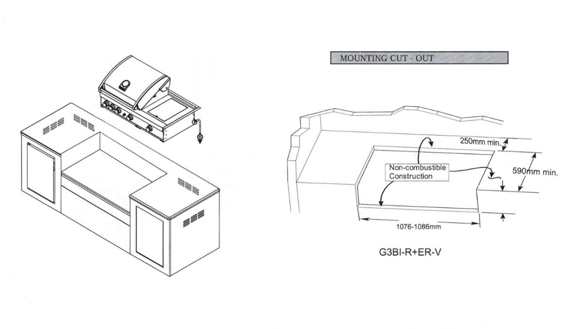 Grandhall Premium G3 Plus Built-in BBQ