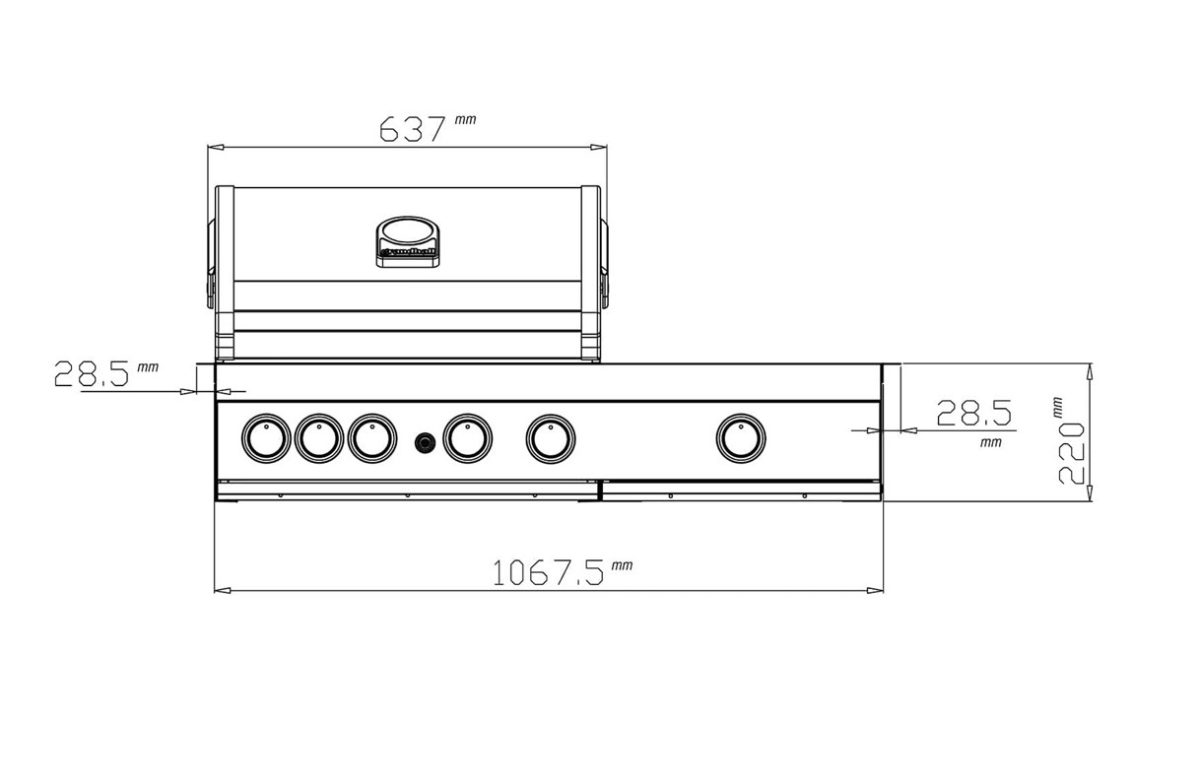 Grandhall Premium G4 Plus Built-in BBQ