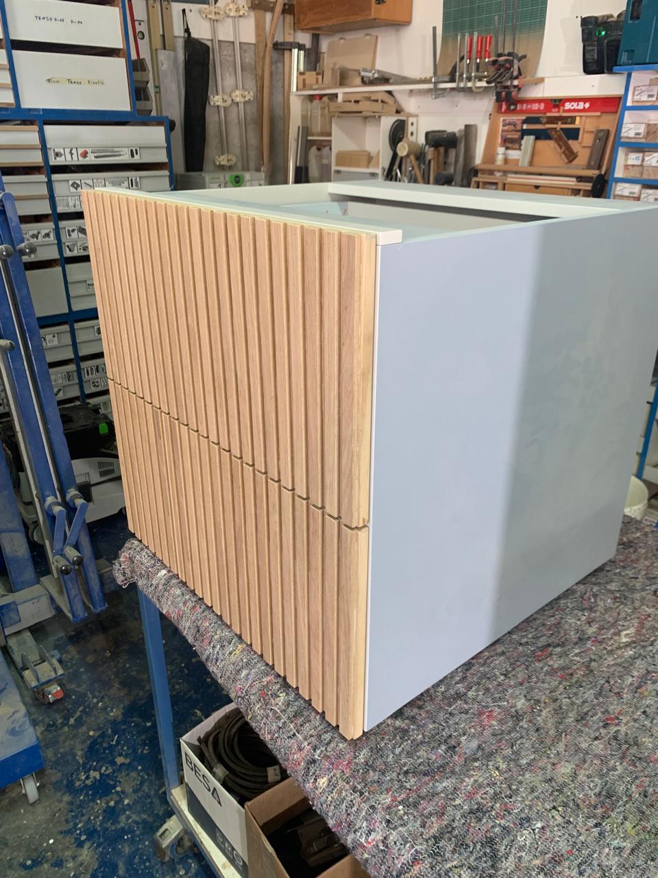 Slatted Oak Panels