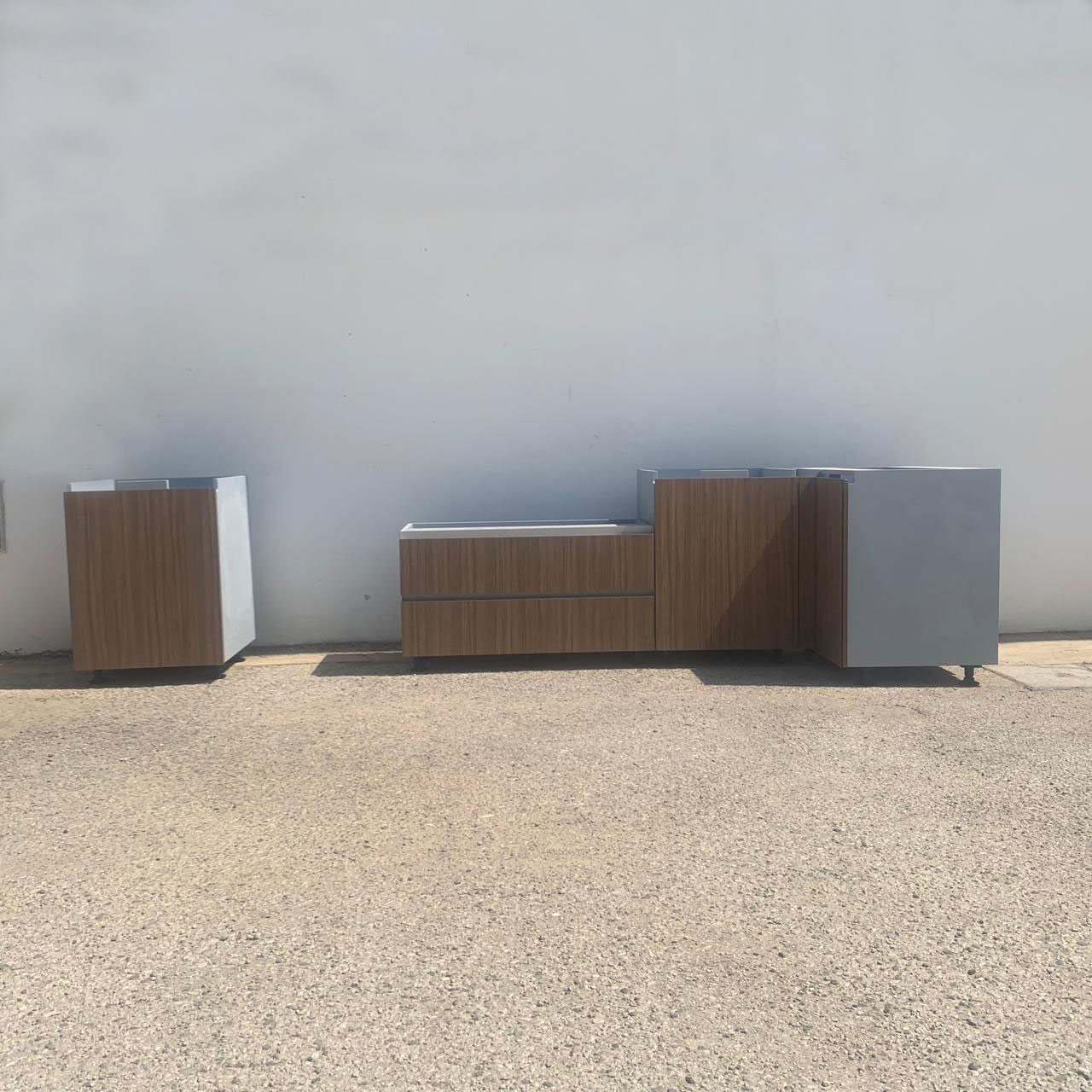 B2B project G-shaped outdoor kitchen