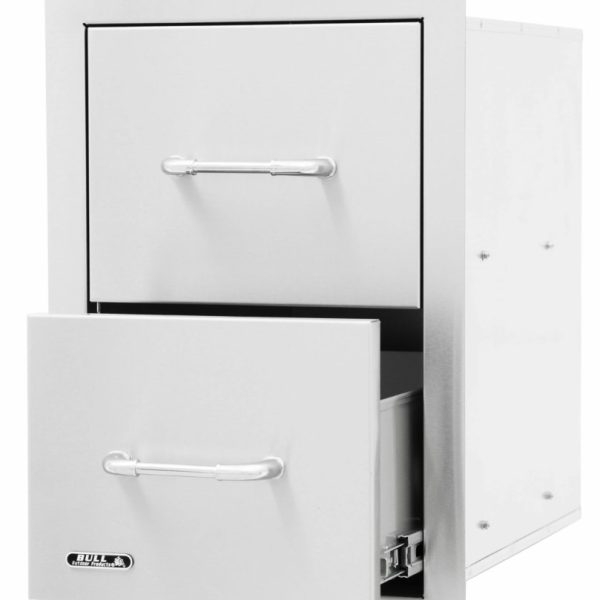 BULL DOUBLE DRAWER 325mm x 505mm Stainless Steel 304