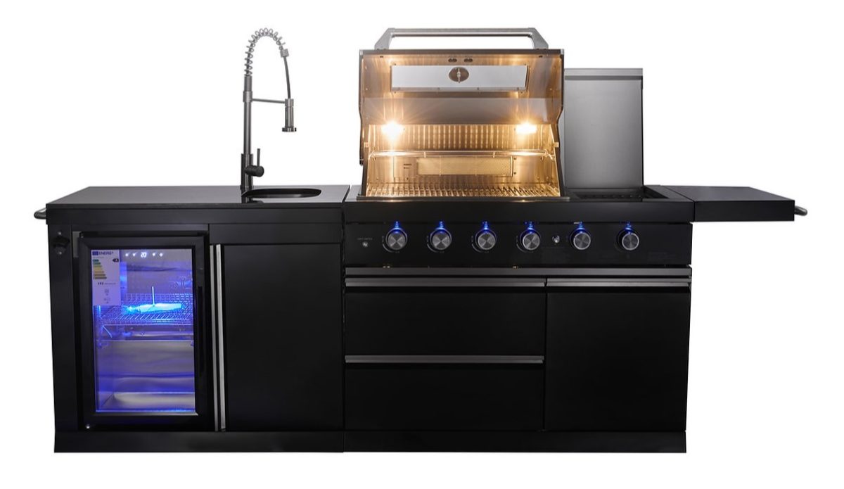 Outdoor Kitchen MARMONT 4B Classic Series – Satin Black