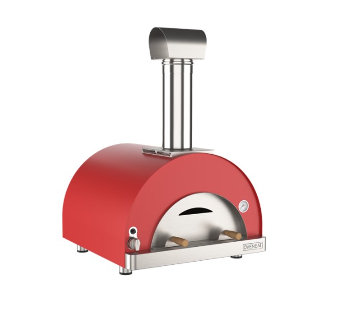 OVENEAT-Gas-Pizza-Oven-GRX-2-red Forno de Pizza a Gás OVENEAT GRX-2