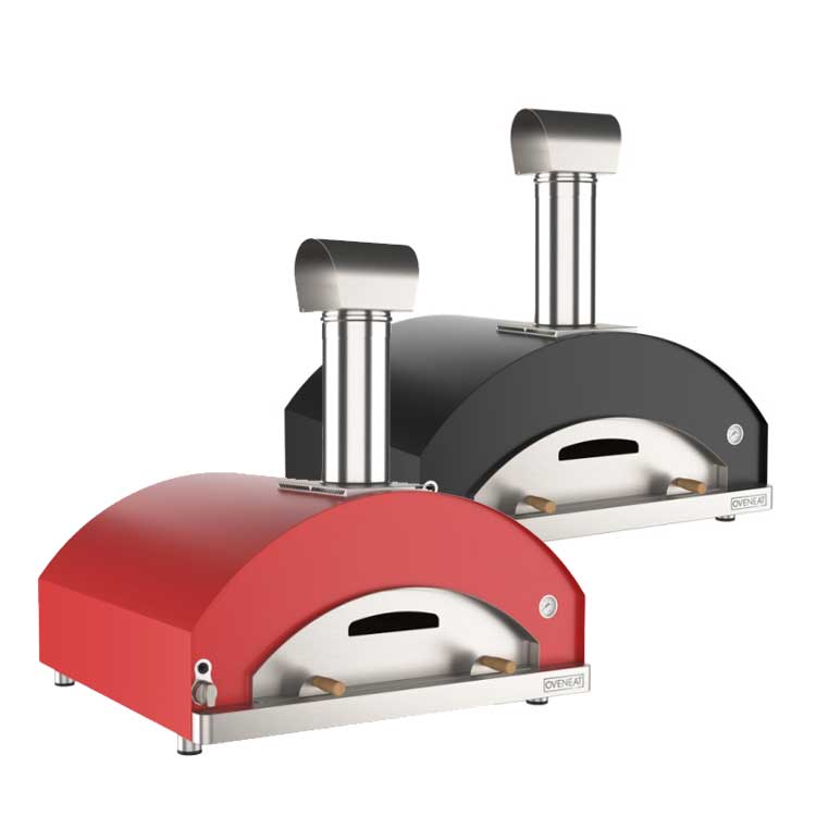 OVENEAT-Gas-Pizza-Oven-GRX-5-main OVENEAT Gas Pizza Oven GRX-5 Red / Charcoal Grey