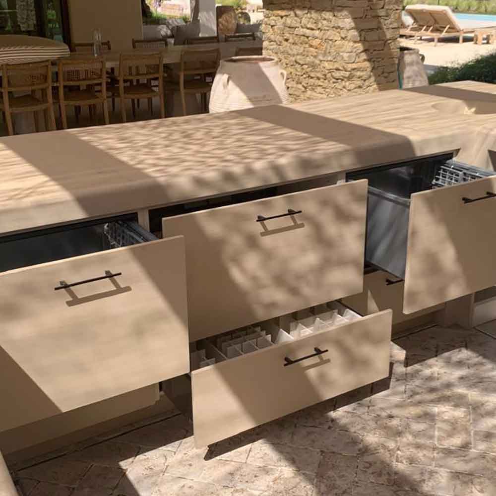 Outdoor Kitchen Project in Microcement