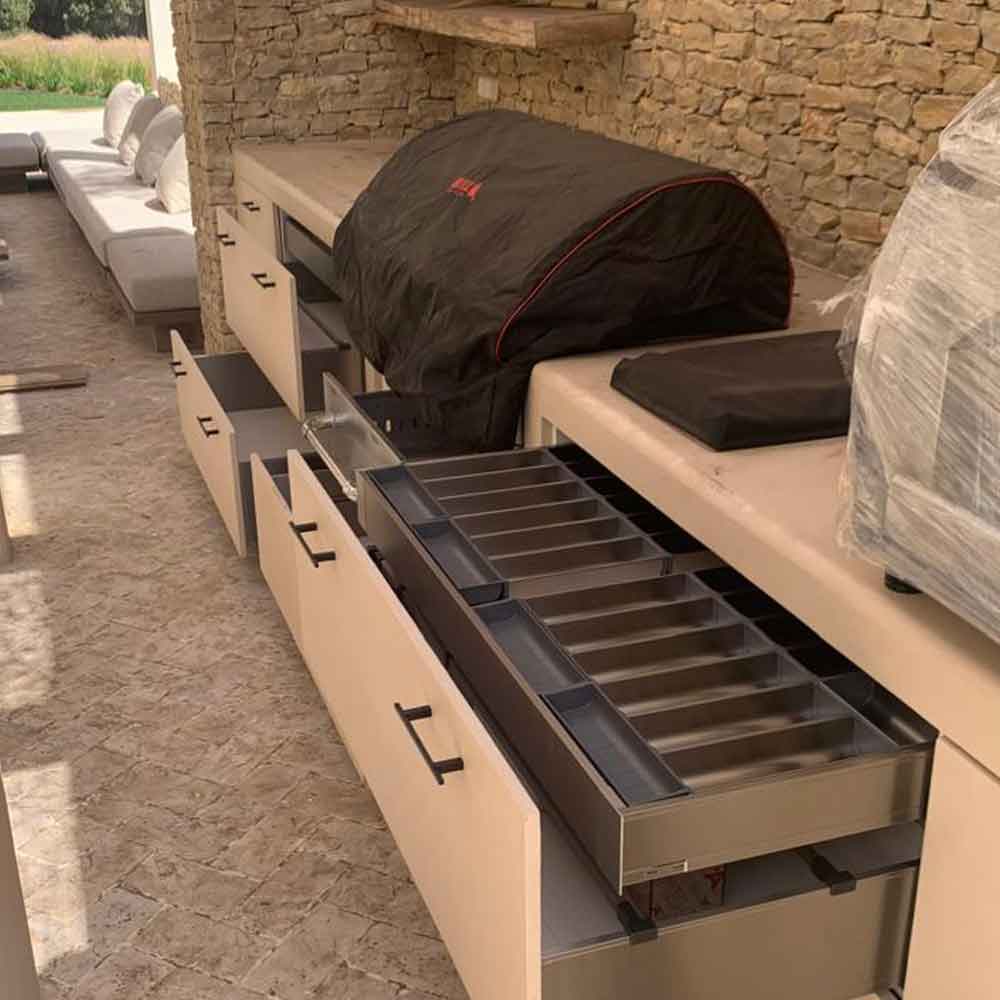 Outdoor Kitchen Project in Microcement