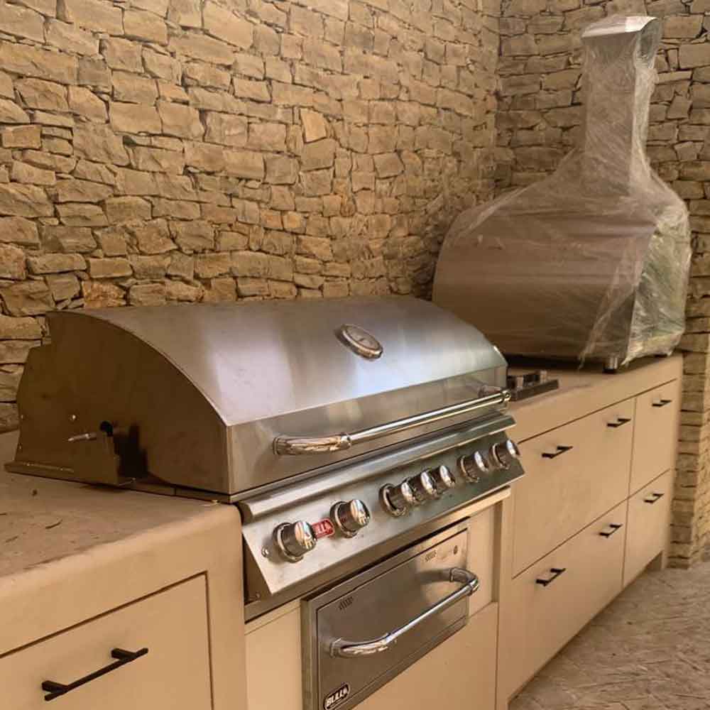 Outdoor Kitchen Project in Microcement