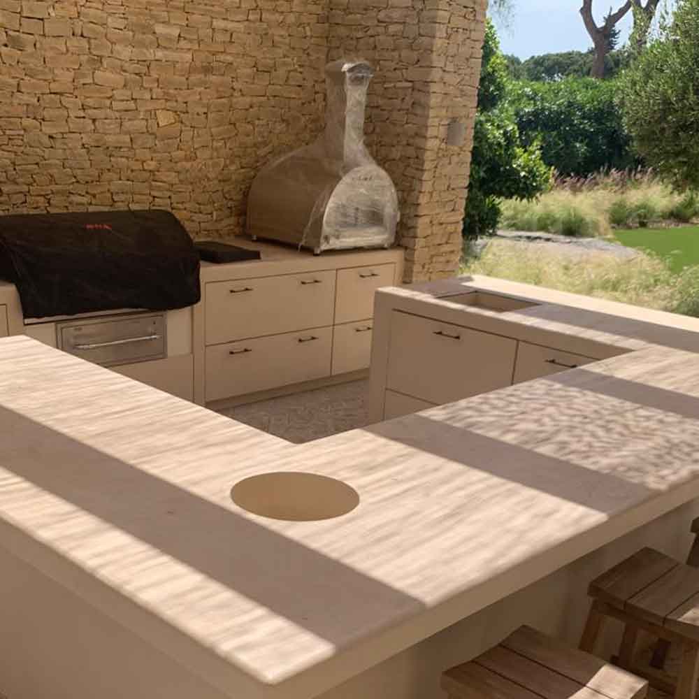 Outdoor Kitchen Project in Microcement